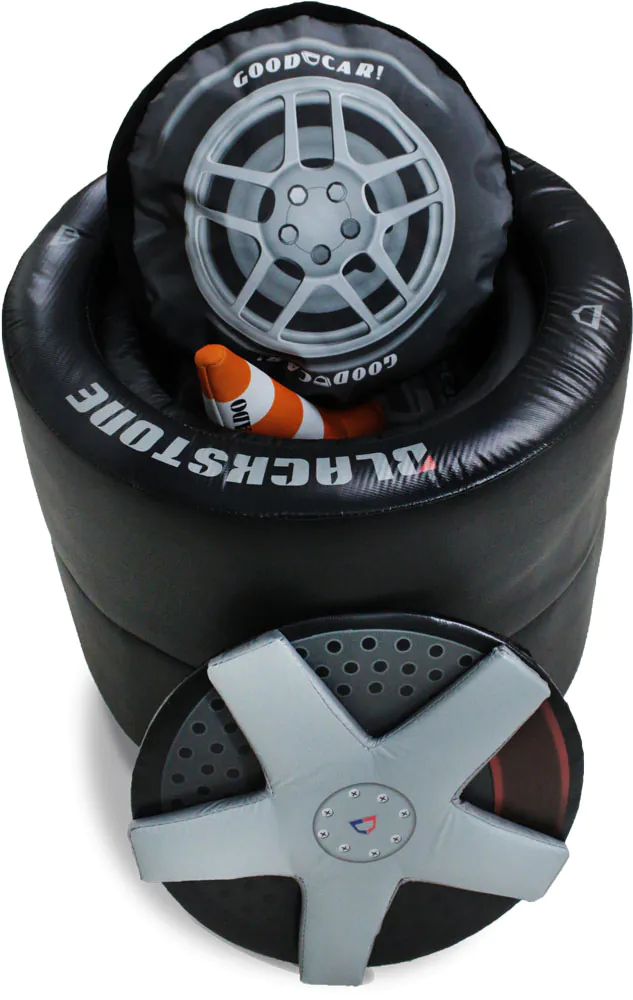 Baú Pneu Cama Carro