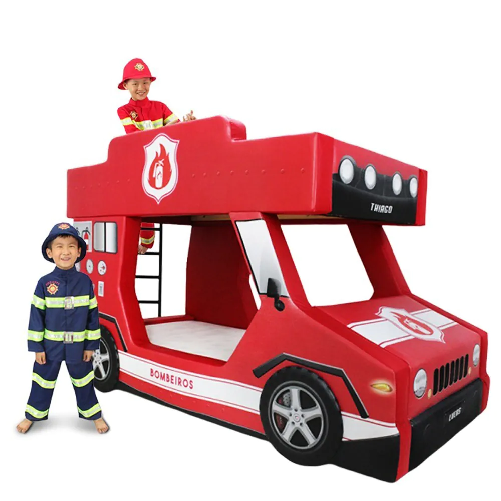Beliche Bombeiro Infantil Com Escada Totalmente Estofada