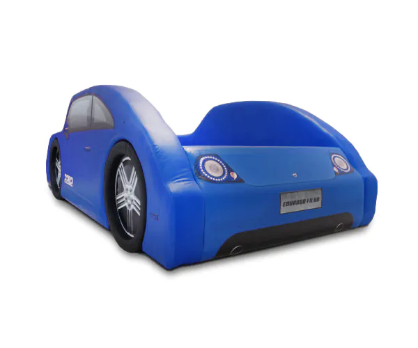Cama Carro Fusca Solteiro Estofada Com Rodas Embutidas