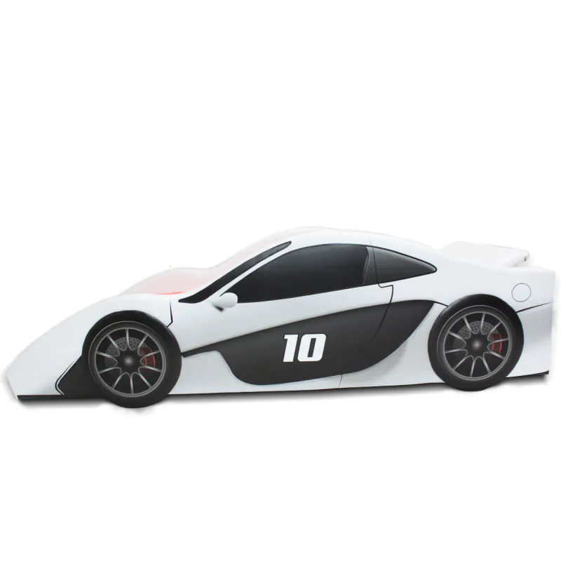 Cama Carro Jet Solteiro Estofada Roda em Alto Relevo