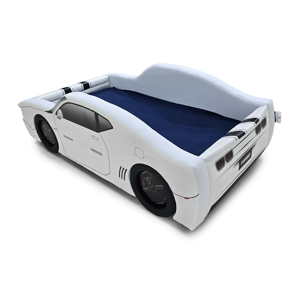 Cama Carro Chevy Solteiro Estofada Com Rodas Embutidas
