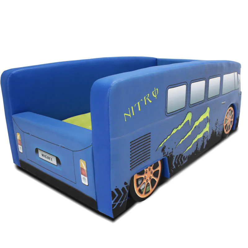Cama Infantil Kombi Totalmente Estofada Rodas Embutidas