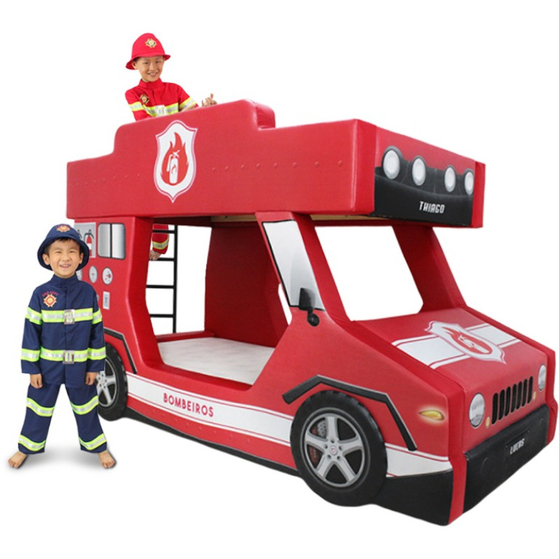 Cama infantil de bombeiro