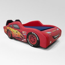 Cama Carro Z15 solteiro totalmente estofada - cor vermelha