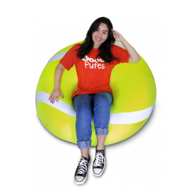 Pufe bola de Tênis - cor amarela