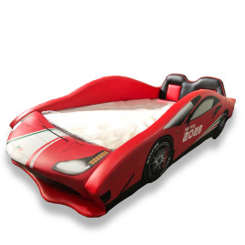 Cama Carro Dream GT3 solteiro - cor vermelha
