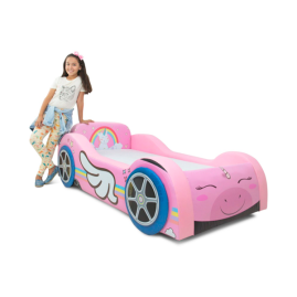 Mini Cama Baby Uni totalmente estofada - cor rosa