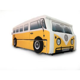 Bicama Kombi Retrô infantil estofada - cor amarela