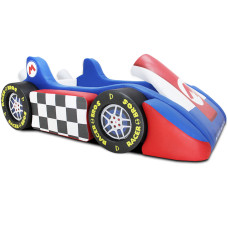 Mini Cama Super Kart com rodas embutidas - cor azul