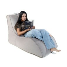 Chaise Lounge Pufe Charlotte - cor cinza