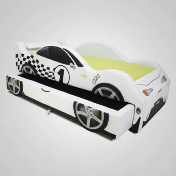 Bicama Carro Solteiro XR4 Estofada Com Aerofólio Traseiro