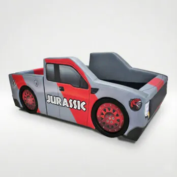 Cama Carro Jurassic Solteiro Estofada Rodas Embutidas
