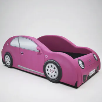 Cama Carro NB Nina Solteiro Totalmente Estofada Com Capota