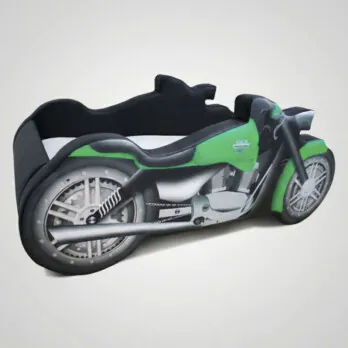 Cama Infantil Moto Chopper Totalmente Estofada