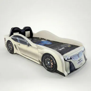 Cama Carro Solteiro Z300 Plus Totalmente Estofada Com Banco