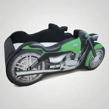 Cama Infantil Moto Chopper Totalmente Estofada