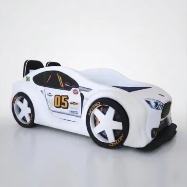 Cama Zmax Racing Mini Com Rodas Embutidas Banco Sport E Led