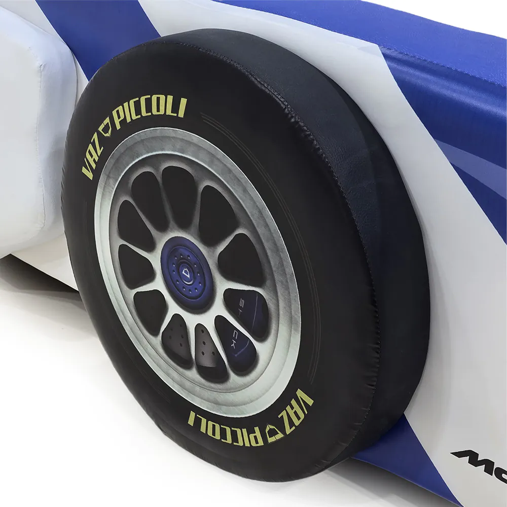 Cama Carro F1 Shock Solteiro Estofada Com Rodas Alto Relevo