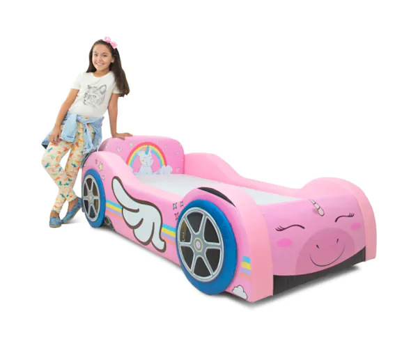 Mini Cama Baby Uni Totalmente Estofada - Cor Rosa