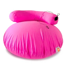 Pufe G-Pouf revestido com tecido de poliamida com elastano - cor rosa